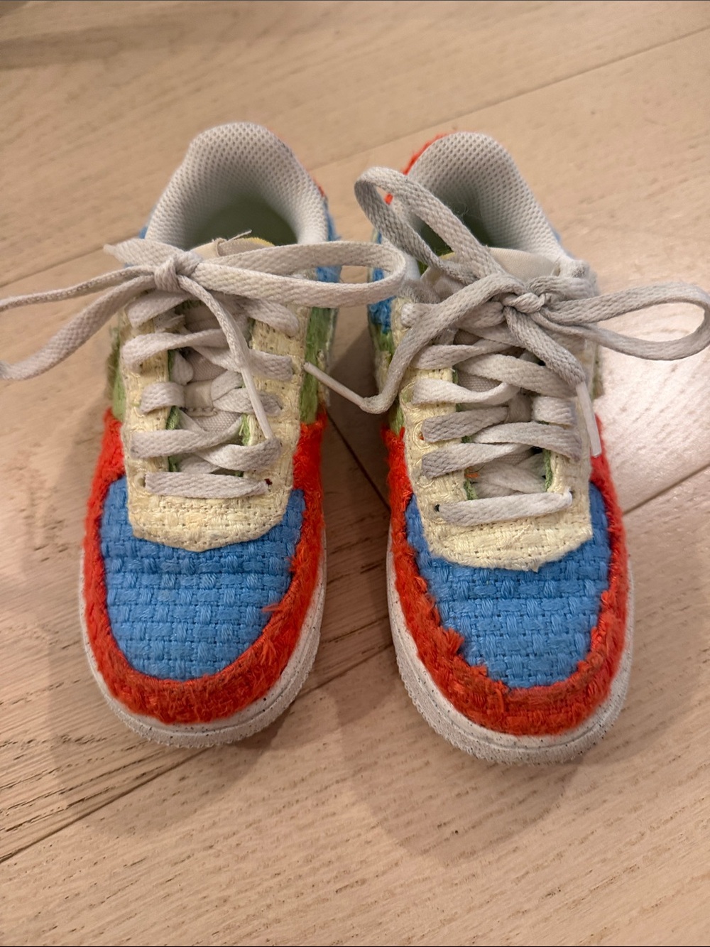 Kids Nike Multicolor Casual Sneakers - Blue & Orange